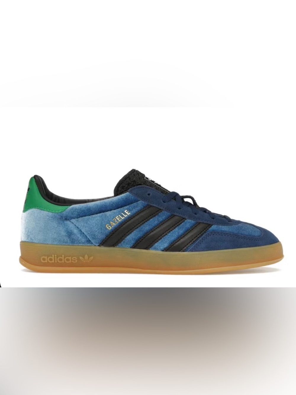 Gazelle Indoor "Blue Gum" sneakers.